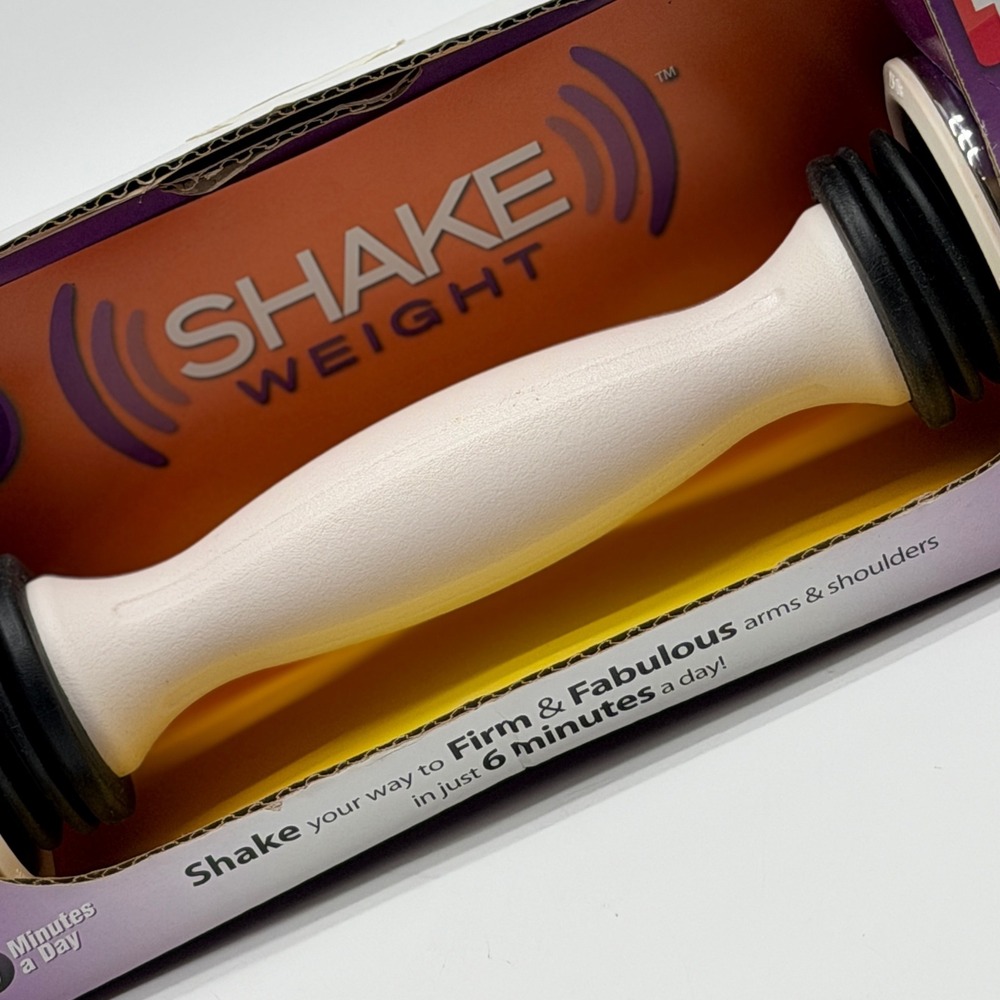 Shake Weight For Women 2.5 lbs White Toning Dumbbell with Workout DVD NIB